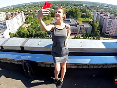 Cum in My Panties - Public OUTDOOR POV