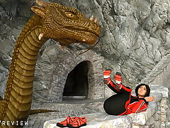 Vore Chinese Dragon Eats Tourist Feet First