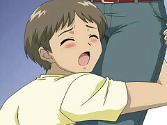 Hentai - Young Virgin Boy Begs a Busty MILF for Sex! [Uncensored] [Subtitled]