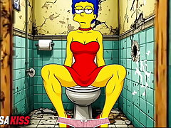 Married Housewife Gets Fucked In A Public Dirty Restroom. Porn parody