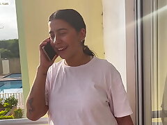 My stepbrother takes away the desire that my boyfriend leaves me - unfaithful girlfriend with a huge ass