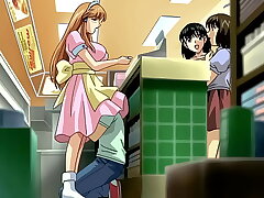 Young Step Brother Touching her Step Sister in Public! Uncensored Hentai [Subtitled]