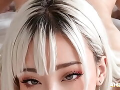 Fucking step sis blonde in the room &vert; Anal sex and small pussy and ass &vert; Virtual Sex [AI generated]