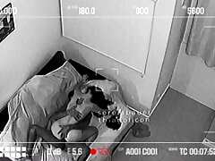 REAL SECURITY CAMERA CAUGHT LOVER FUCKING HARD AND DRINKING MILK WHILE CUCKOLD WORKS