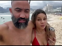 She got horny on the beach and I broke her ass
