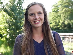 GERMAN SCOUT - Natural Girl Riddy with hairy Pussy get multiple Orgasm at Pick Up Casting