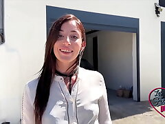 Sandrillon, a horny brunette, gets the hard fuck she wanted