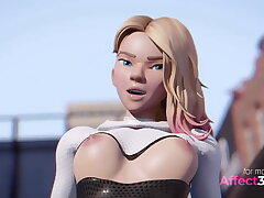 In Spider's Web - 3D Animation Superhero Porn