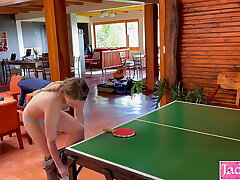 Stepsister Lost A Game Of Ping Pong So Fucked Her On Table