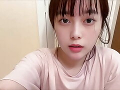 A hairy college girl masturbates by touching her smelly pussy after coming home from the gym.
