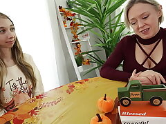 Step Sis Bonding Before Thanksgiving Dinner - Breezy Bri