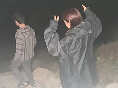 Left the party with two guys... ended up being their little slut outdoors