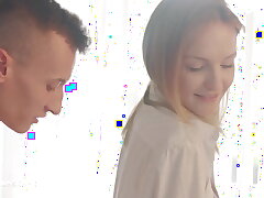 Beautiful Girl with Perfect Tits Belle Claire getting Fucked in the Kitchen