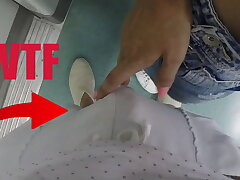 Stepsister Seduce a Stranger Unknown Guy on a Public Train!
