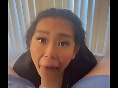 gave my friend his first blowjob I love making him cum fast