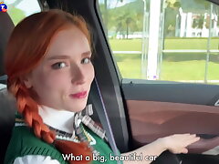 British Student Sucked off a Stranger in Car, Invited Him Home to Fuck and Fi...