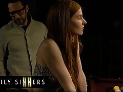FAMILY SINNERS - Furious Stepdad Teaches His Stepdaughter A Lesson With Hard Sex And A Load On Her Bush