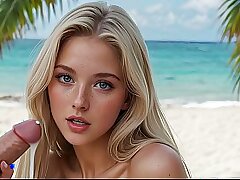 Huge Natural Boobs Amazing Blonde Fuck - AI generated