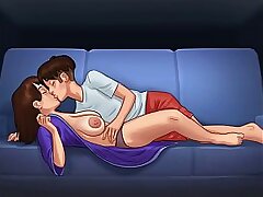 Fucked My Horny Stepmom While Watching A Movie - Summertime Saga Ep 21