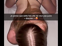 French Cheat Snap - Petite blonde cheats on her boyfriend with his best friend!!