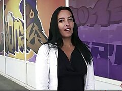 GERMAN SCOUT - Brown Skin Inked Molly Lollipop Pick Up for First Casting Fuck