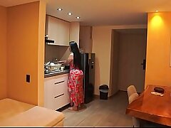 Stepson ends up with a harder cock than ever thanks to his big-assed stepmother.