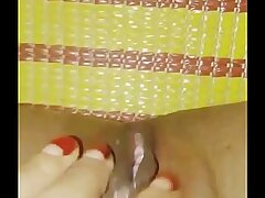 Buried fingers make tight pussy cum