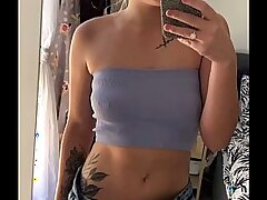 Skinny Teen Dances Naked While Playing with Her Pussy