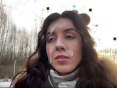 My Ex Girl Asks to Fuck For the Last Time Before Parting - Sex in a Car in Public