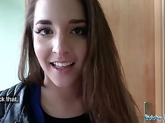 Public Agent Amirah Adara Nails a stranger while her Boyfriend waits