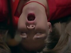 TheLifeErotic - Teen Mira V masturbating with curly phone rope