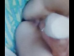 Juicy Girl In Nylon Overalls Hard Fuck Lover - Cum On Big Bootie POV