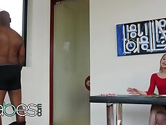 Ebony is Finer - (Jillian Janson, Demonstrate Brown) - Jizz One Jizz All - Honies