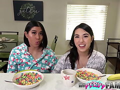 Nasty Asian Teenage Stepdaughters - Mina Moon - Emerald -