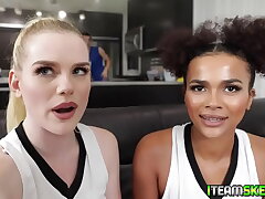 BFFs takes turn getting smashed hard from behind
