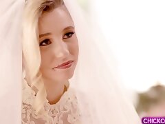 Splendid youthful bride Carolina Sweets has girly-girl fuck-a-thon with her grandmother Julia Ann!