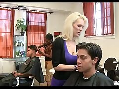 Gorgeous Light-haired Hairdresser MILF