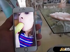My puny sister can gargle jizz-shotgun like a professional slut