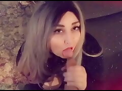 Bbw deep-throats tinder appointments wood and gets jizm on her face