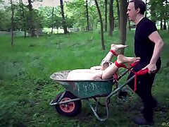 Teenage is punished and abjected in raunchy pound bdsm restrain bondage