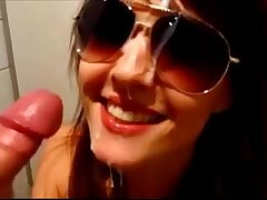 gostosa de oculos gozada