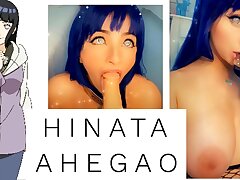 Hinata Ahegao Blowjob - Sizzling Costume play Girl Big titties - Novinha Costume play NARUTO
