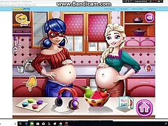 Elsa embarazada y ladybug