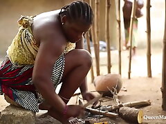 Hubby caught his own brother-in-law porking his wife, he disciplined him to kneel down and observe him ravage his wife