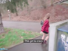 Public Agent Spanish Punk stunner Venom Sinister fucked in public