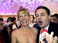 Exhibitionist Naomi milks herself for Andrea Dipr&egrave;