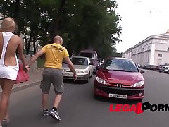 Russian Bitch Ivana Sugar picked up in the street & assfucked by a Monster cock!