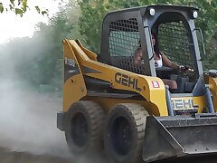 Sexy Indian Lady Driving Bobcat - Maya