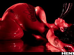 EXORCISM CUMFLATION Porn - Scorching Sexy Demon got Fucked by Alien Priest - Canela Skin