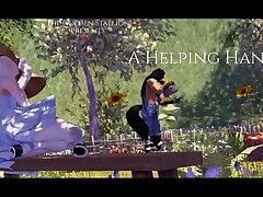 Unshaved Farmer Stallion and Delicate Deer Lady fuck in the dirt